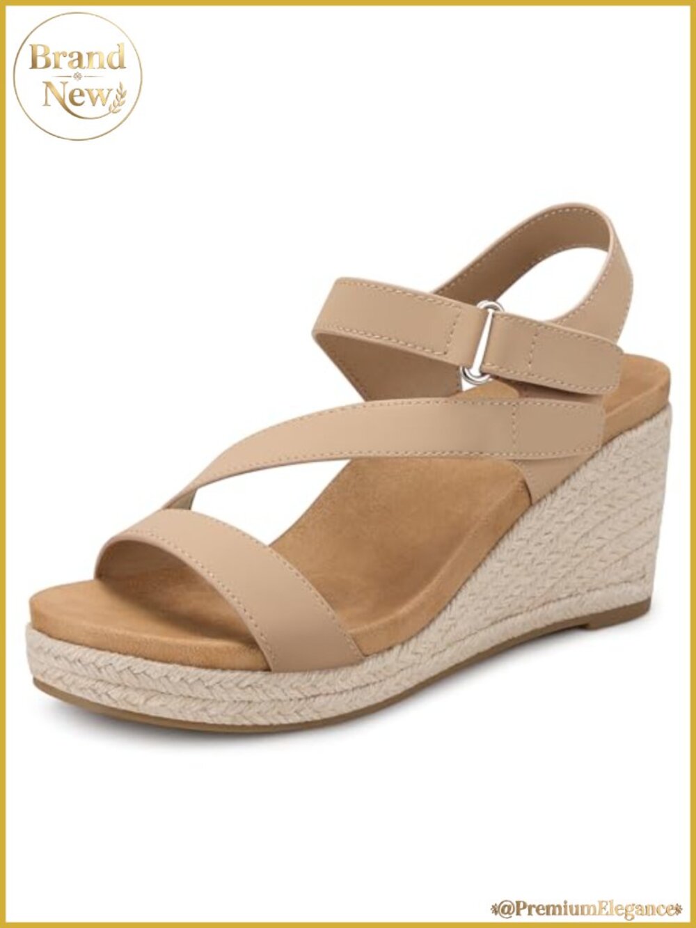 Wedge Sandals for Women Espadrille Dressy Summer Comfort Ankle Strap